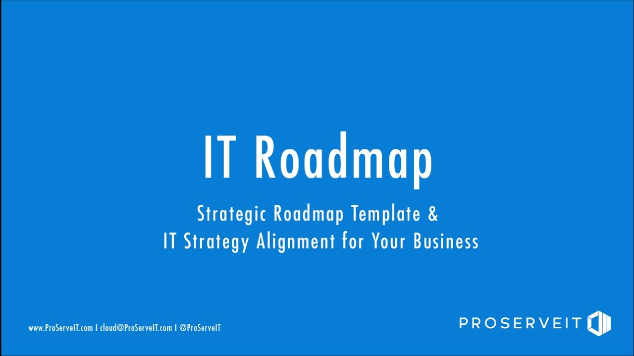 IT Roadmap Presentation: Strategic Roadmap Template & IT Strategy Alignment for Your Business