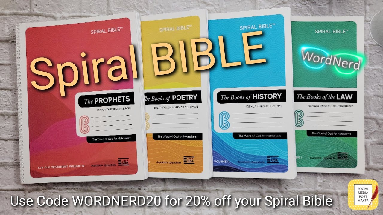 A Spiral Notebook that's a Bible! | SPIRAL BIBLE - Old Testament