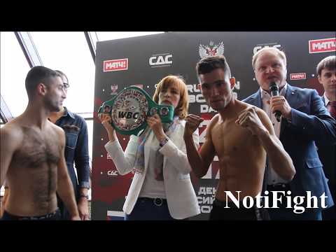 Pesaje Aloyan vs. Solano en Moscú, Rusia