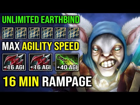 WTF 16Min Rampage Meepo God | 100% Micro Earthbind Unlimited Root Easy Deleted Invoker Dota 2