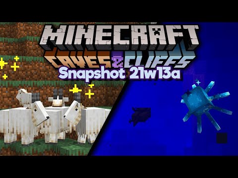 Pixlriffs - Finding Goats & Glow Squid in Survival! ▫ Minecraft 1.17 Snapshot 21w13a ▫ Caves & Cliffs Update