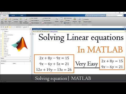 Matlab System Of Equation Solver