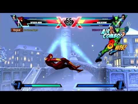 Ultimate Marvel vs Capcom 3 -- Non-Ranked Match 338 - Wolvy still Dive Kicks