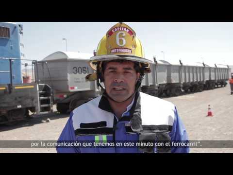 Simulacro de Emergencia FCAB por derrame de Concentrado de Cobre