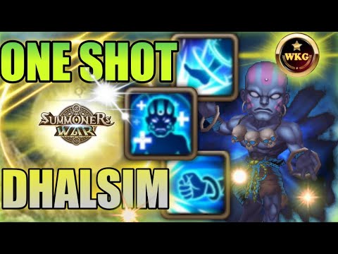 ONE SHOT TEAM COMBO DHALSIM - Summoners War