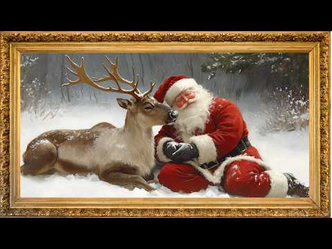 Holidays Santa Claus frame tv gallery wallpaper | Christmas tv screensaver | New Year music