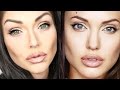 Angelina Jolie Makeup Transformation Tutorial - YouTube