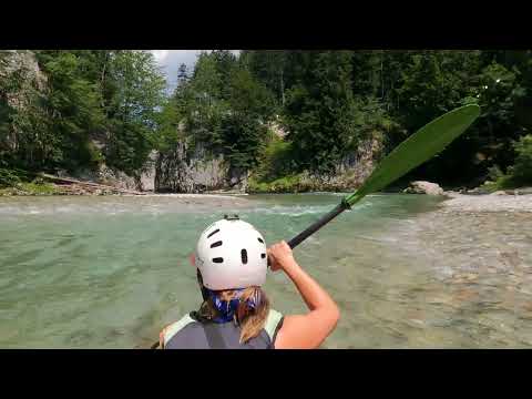 Kajaktour auf der Tiroler Ache von Kössen bis Marquartstein