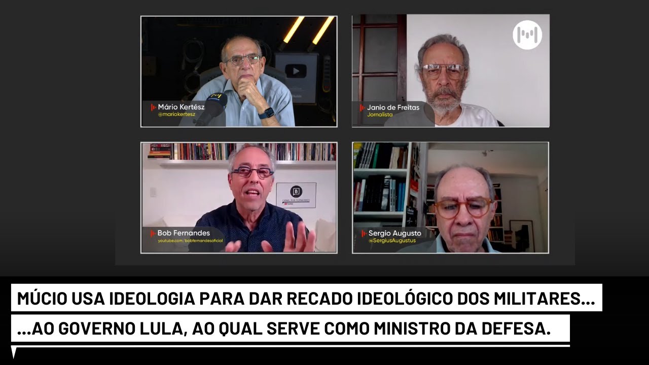 Múcio usa ideologia para dar recado ideológico dos militares ao governo ao qual serve como ministro