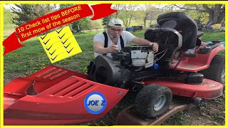 10 Check list tips BEFORE first mow of the season #mower maintenance