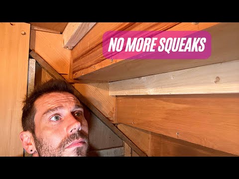 Squeaky Steps. Easy repair from below with timber and screws.