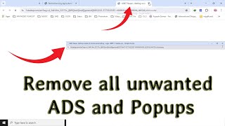 How to block and remove all unwanted popups and advertisements. Latest 100% working trick with proof