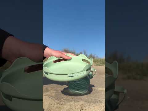 COMPACTOYS Kibirėlis su smėlio žaislais, mėlynas video