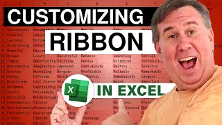 Excel Ribbon Customization: Customize Excel Ribbon Tips - Episode 2240