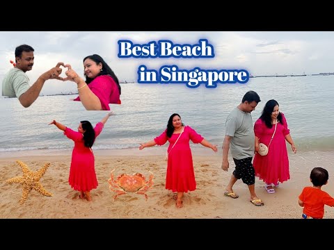 समुद्र की लहरे🏖️अचानक क्यों डर गई मैं🦀 | sapna hua sach🏝️ changi beach singapore |