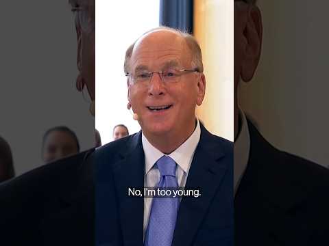 BlackRock’s Larry Fink jokes that he’s too young to run for president #bloomberg #shorts