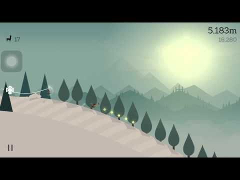 Alto's Adventure Fly through an archway with the wingsuit
