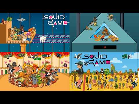 Italian Brainrot Play Glass Bridge Game + RLGL, Jump Rope, Mingle, Sky Squid Game