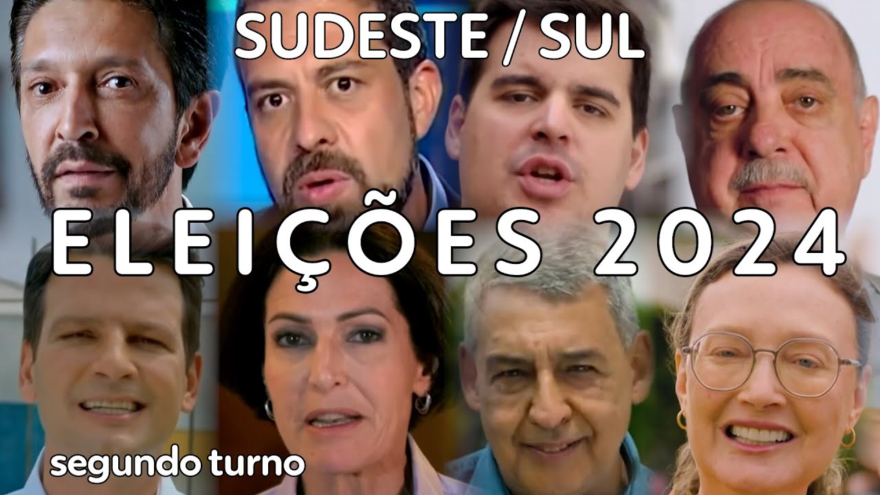 Eleições 2024: 2º turno Capitais SUDESTE / SUL (22/10 - noite) - Horário Eleitoral Gratuito