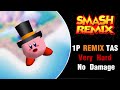 Smash Remix TAS Kirby Magician Remix Mode Very Hard No Damage