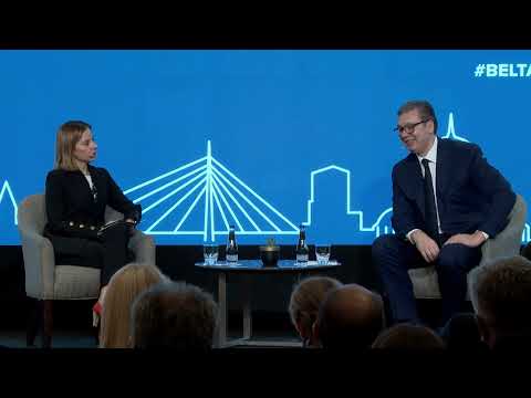 Predsednik Republike Srbije Aleksandar Vučić na panel-diskusiji u okviru Foruma GLOBSEC BELTALKS