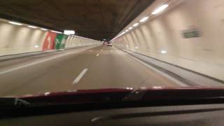 A86 tunnel near Versailles Paris. Very low ceiling