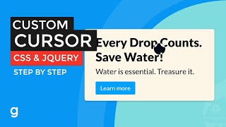 Create a Custom Cursor with CSS and jQuery | EASY