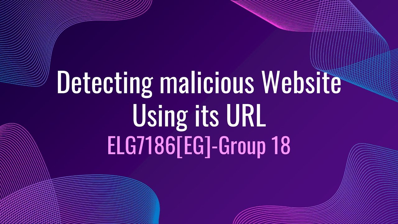Detecting malicious Website Using its URL