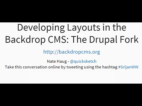 Developing Layouts in Backdrop CMS, the Drupal Fork [Srijan Wednesday Webinars]