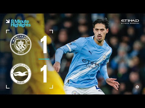 EXTENDED HIGHLIGHTS | City 1-1 Brighton | Lots of chances but the Blues held to a draw!