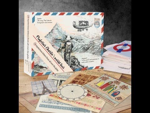 HIDDEN GAMES Puzzle Game "Professor Charlie's World Tour" (English)
