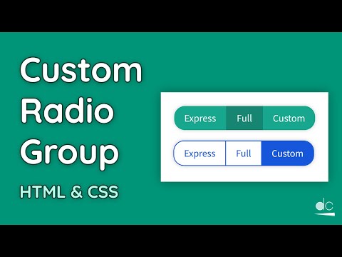 Create Styled Radio Groups CSS Tutorial