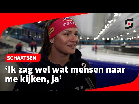 Zenuwen bij schaatstalent Angel Daleman voor belangrijk jaar: 'Dat heb ik niet heel vaak'