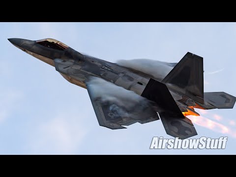F-22 Raptor Twilight Demo - 2024 Stuart Airshow