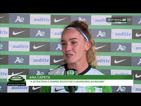 Flash-Interview de ANA CAPETA (SPORTING 5-0 Valadares Gaia).