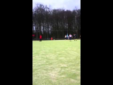 The MHC Muiderberg Hooligans/streakers 'disturbing' the match