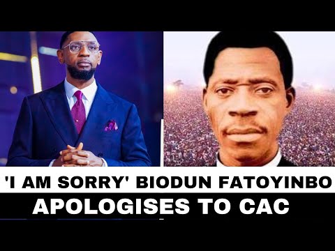'I Am Sorry' Biodun Fatoyinbo Apologises To CAC, Ayo Babalola's Chlidren
