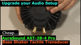 Video thumbnail for AuraSound AST-2B-4 Pro Bass Shaker Tactile Transducer. by cobuman