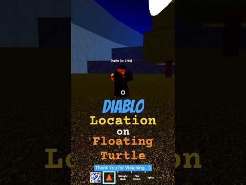 Finding Diablo Location on Floating Turtle Island of Blox Fruits 3rd Sea #shorts #roblox
