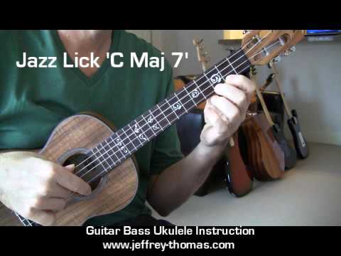 Free Ukulele Jazz Lick For C Major 7