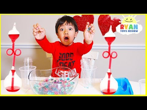 Top Science Experiments for kids to do at home for Valentine with Ryan ToysReview