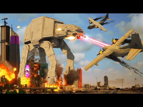 Realistic AT-AT Destruction 😱 Teardown