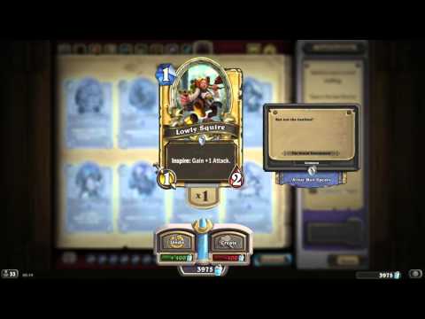 Lowly Squire HD Hearthstone Golden Card Spotlight