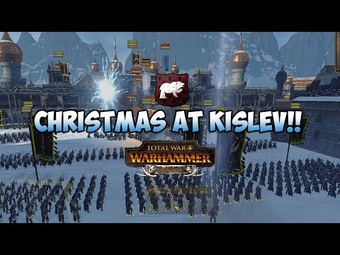 Total War Warhammer Norsca - Christmas at Kislev!! {Custom Siege Map}