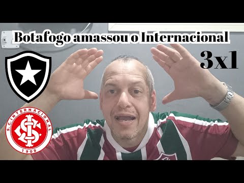 Botafogo amassou o Internacional 3x1/React Melhores momentos #botafogo #internacional