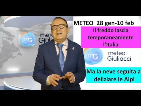 Weather forecast until February 10th. Lots of rain and lots of snow.