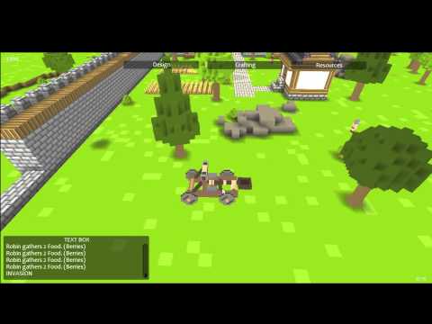 Timber and Stone Alpha, video 2. Showing Defense and Catapults.