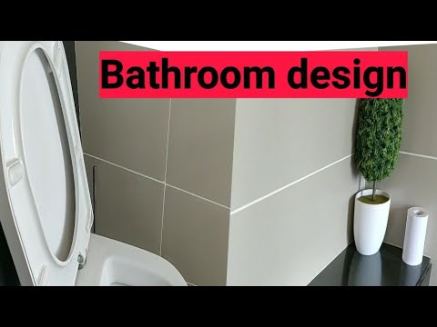 Modular bathroom tiles demonstration