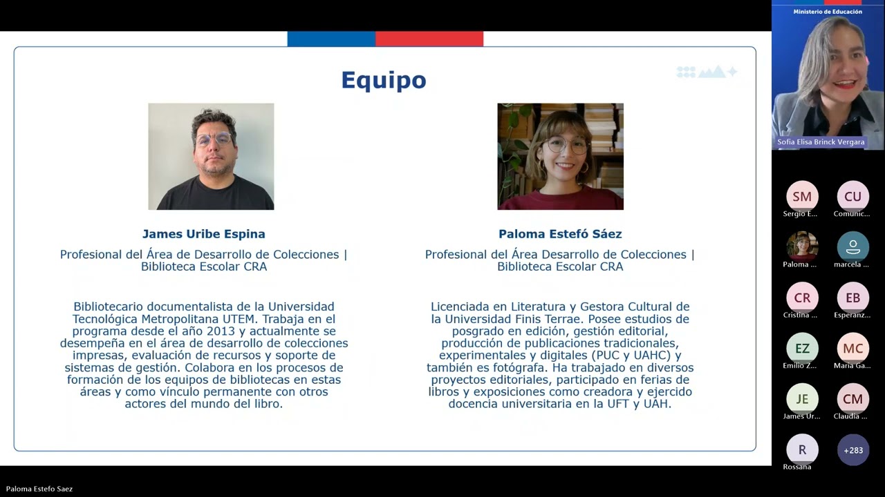 Webinar: Sistema de Gestión de Bibliotecas Inventario para las Bibliotecas Escolares CRA