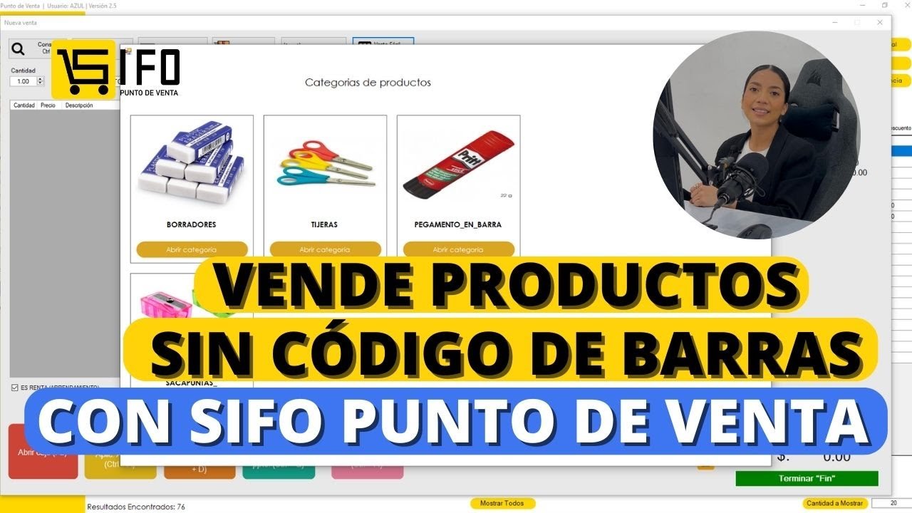 ¿Cómo cobrar productos sin código de barras en SIFO?